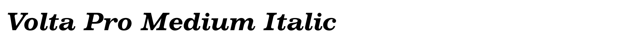 Volta Pro Medium Italic image